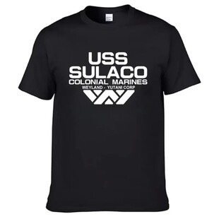 Fashion USCSS Nostromo T-Shirt Alien USS Sulaco Colonial Mar