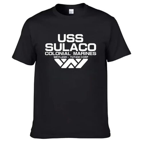 Fashion USCSS Nostromo T-Shirt Alien USS Sulaco Colonial Mar