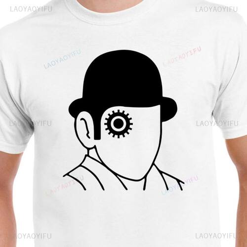 Vintage 70s A Clockwork Orange Man Graphic T Shirts Fashion