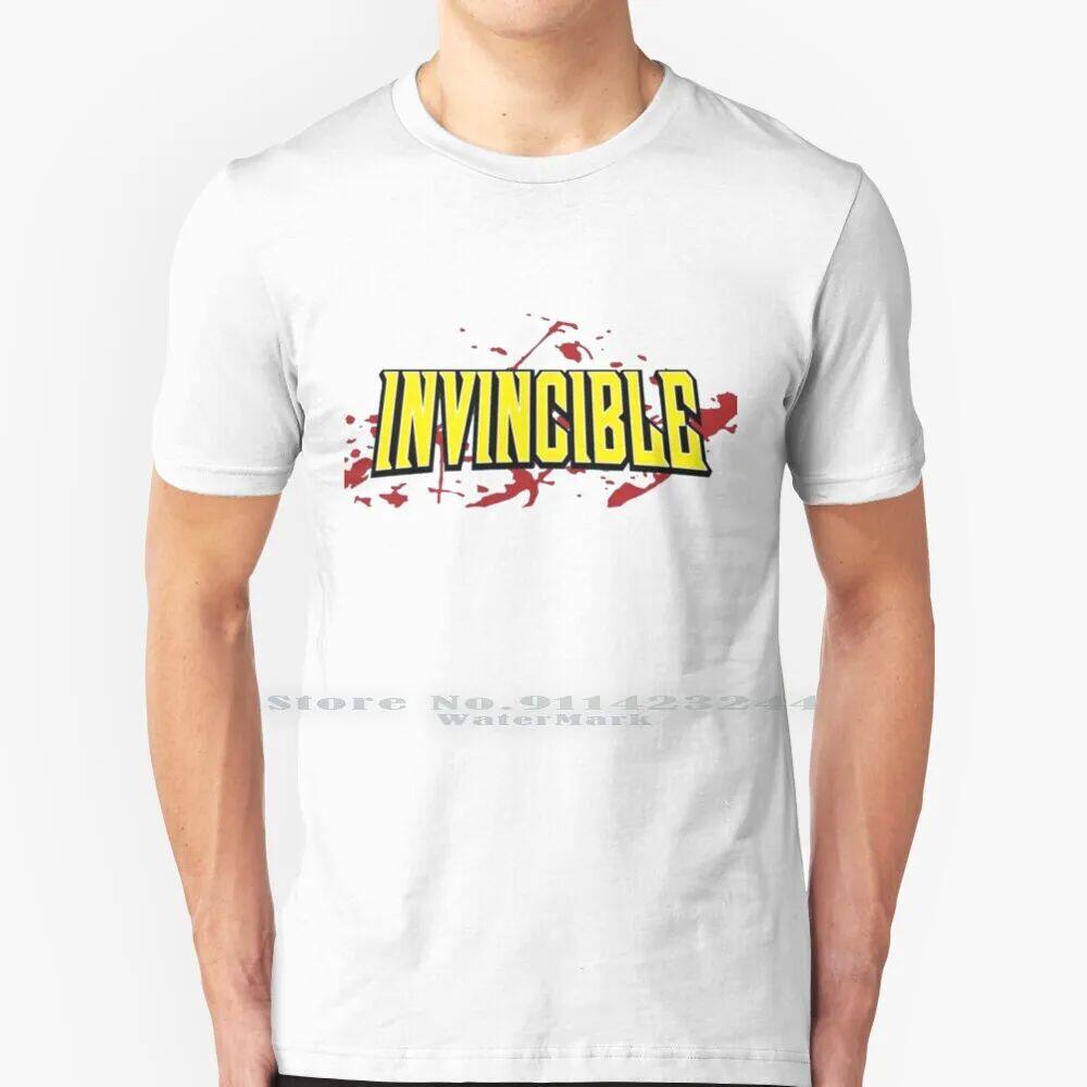 Invincible Bloody Logo High Quality 100% Cotton T Shirt Invi - 实物图