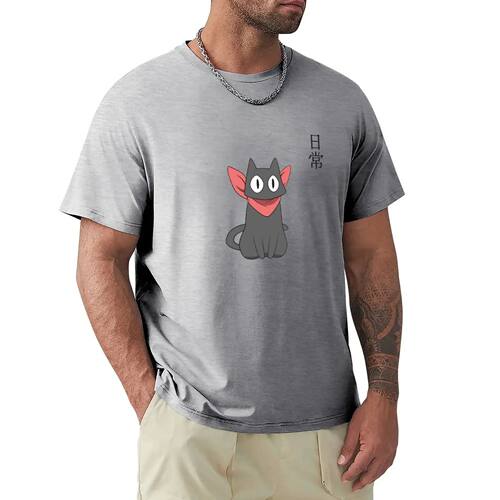 Nichijou - Sakomoto T-Shirt custom t shirt tops mens T-Shirt