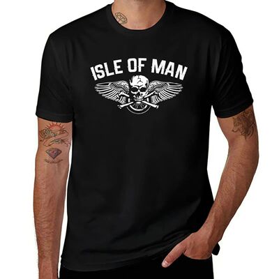 Isle Of Man TT Races Skull T-Shirt shirts graphic tee tees e
