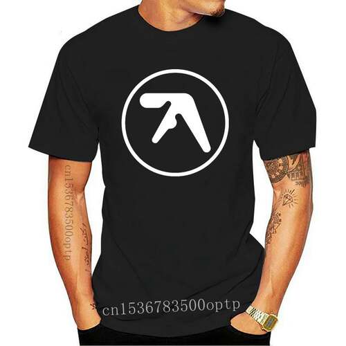 New Aphex Twin Logo Vintage 2021 Design T-shirt Men Cotton T