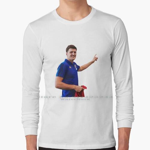 Harry Maguire Pointing At Things 100% Cotton Long Sleeve T S