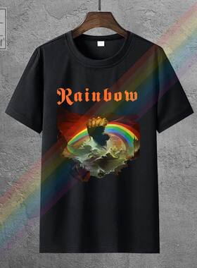New Arrivals 2018 Rainbow Rosoing Graphic T Shirt English Ro