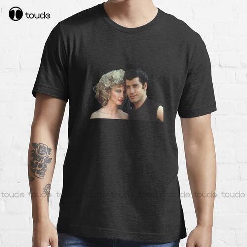 John Travolta Olivia Newton-John Trending T-Shirt Mens Tshir