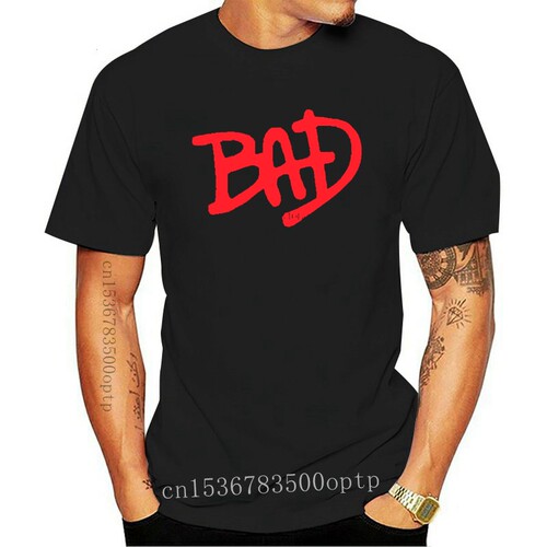 New BAD - Black T-Shirt MJ Michael Jackson Kendrick Rocky A$