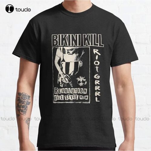 New Bikini Kill Classic T-Shirt Cotton Tee Shirt 80S Tshirts