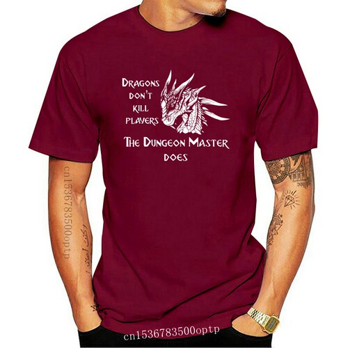 New RPG Dungeon Game Master Medieval Dragon T-Shirt 2021 Men