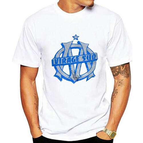 T-shirt classique homme, à la mode, Olympique De Marseille