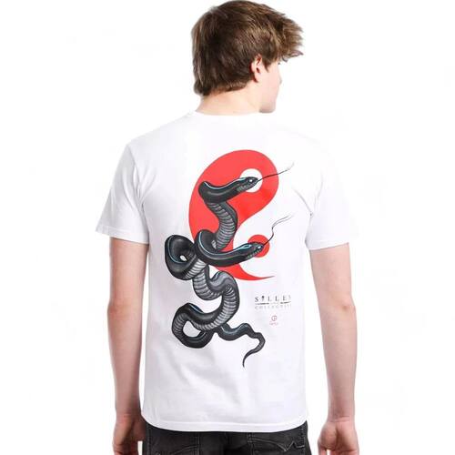 Men's Sullen Art Collective Balanced Snake White Premium Tee