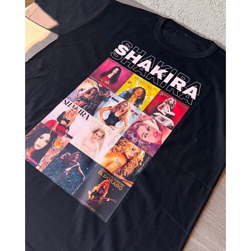 Rare Design Shakira basic style Unisex T shirt Men Women gif