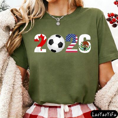 Canadian Leaf American Flag Mexican Eagle 2026 Soccer Printe