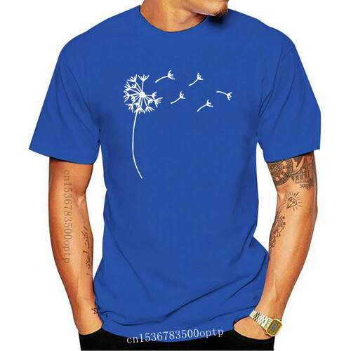 New Wildflower Dandelion Print Women tshirt Cotton Casual Fu