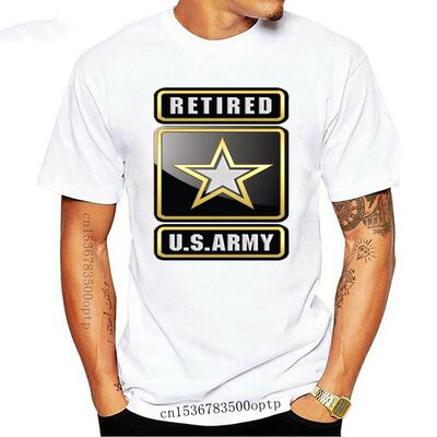 Us Army Retired T Shirt Designer Fit Letters Kawaii Spring S