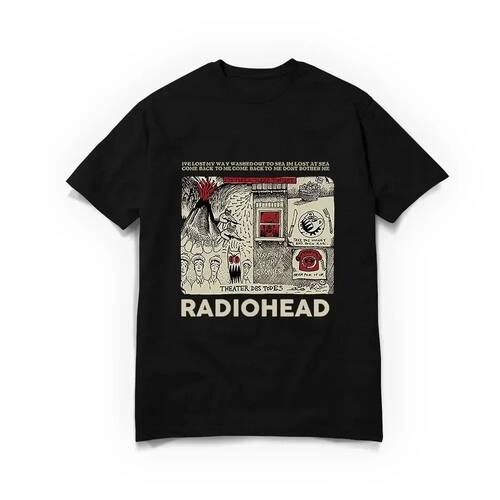 Men's T-shirt Radiohead Short Sleeve Vintage Classic Tee Nor