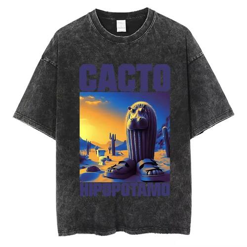 Brr Brr Patapim Washed Vintgae T-shirt Funny Italian Brainro