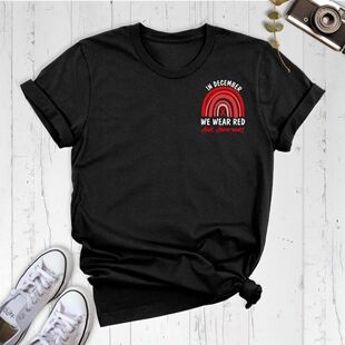 AIDS Awareness Shirt Red Ribbon Shirt World Aids Day Shirt i