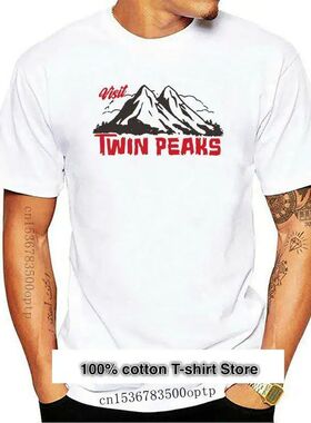 Twin Peaks-Camiseta de moda para hombre, ropa informal ajust