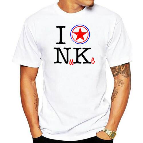 Men T Shirt  T-Shirt I love North Korea tshirts Women T-Shir