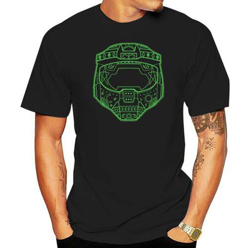 T-shirt à manches courtes pour hommes, casque de chef, à l