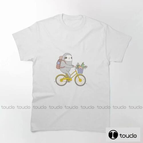 New Biking Sloth Fashion Men Printed T Shirts Biker T-Shirt
