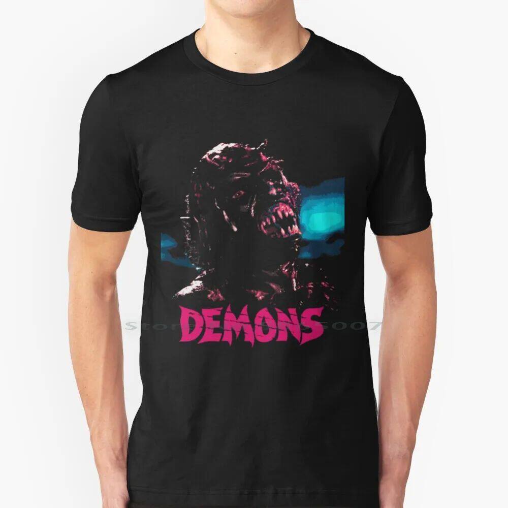 Demons 100% Cotton T Shirt Demon 80s Horror Terror Movies Ci