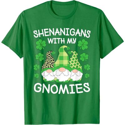 St. Patricks Day Gnome Men Women T-Shirt Shenanigans with My