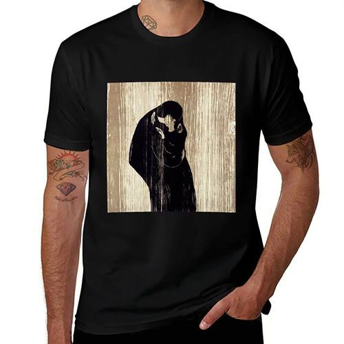 Edvard Munch - Kiss IV , 1902 T-Shirt T-shirts oversize grap
