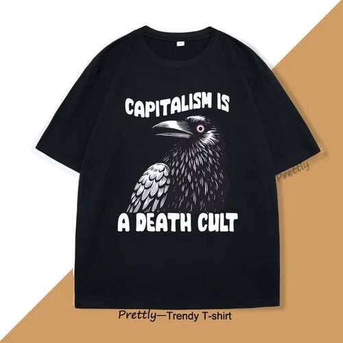 Vintage Capitalism Is A Death Cult T-Shirt Men Women Graphic