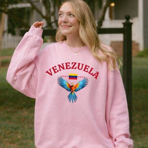 Venezuela Sweatshirt Venezuelan Flag Crewneck Pullover Scarl