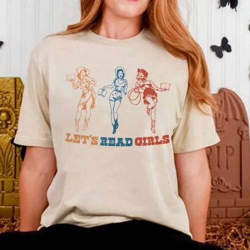378Read Bookish T Shirt Vintage Western Book Lover Graphic T