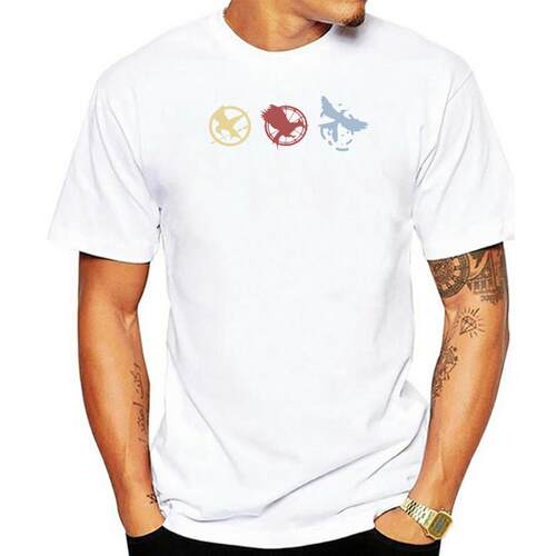 Men T Shirt hunger game black t-shirt tshirts Women T-Shirt