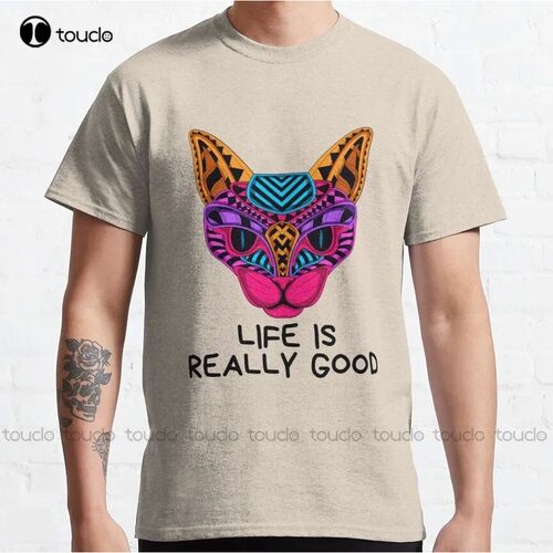 Cat Life Is Perfect Classic T-Shirt Horror?Shirt Custom Aldu