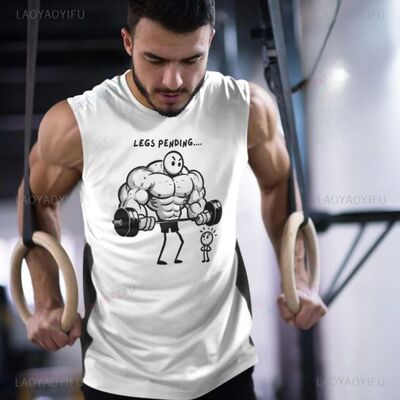 Funny Gym Tank Top Unisex Workout Apparel Humor Tee Fitness