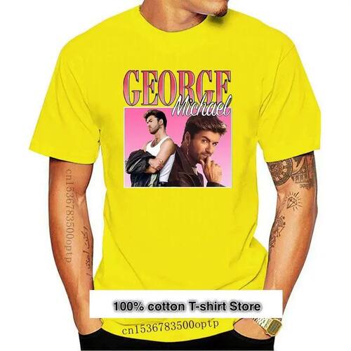 Camiseta VINTAGE para hombre, camisa de GEORGE MICHAEL, cami