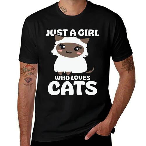 Cat holliday Fitted Scoop T-Shirt cotton man t-shirts heavyw