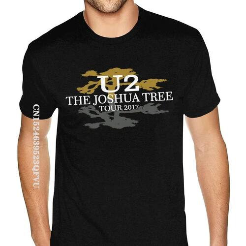 U2 Irish Band Joshua Tree Music TShirts Homme Grunge Style O