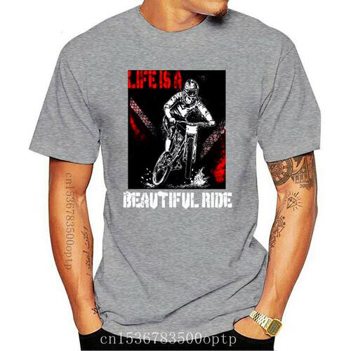 Life is a Beautiful Ride MTB Mountain Biking Biker T Shirt P