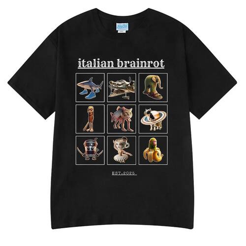 Italian Brainrot Funny Meme T-shirt Tralalero Tralala Tung T
