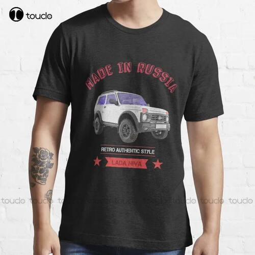 New Lada Niva Russia Soviet Union Car Lover T-Shirt Cotton T