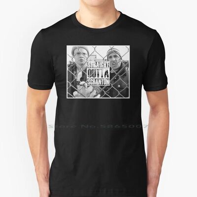 Straight Outta Scranton 100% Cotton T Shirt The Office Dunde