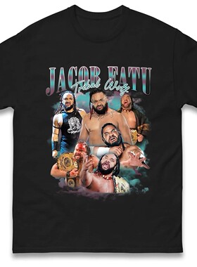 2025Jacob Fatu Tribal Wolf Bootleg T Shirt Graphic Printed T