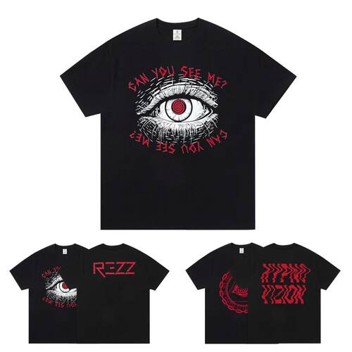 2025 Men Women Short Sleeve REZZ Top 100 Dj Clothes Around E
