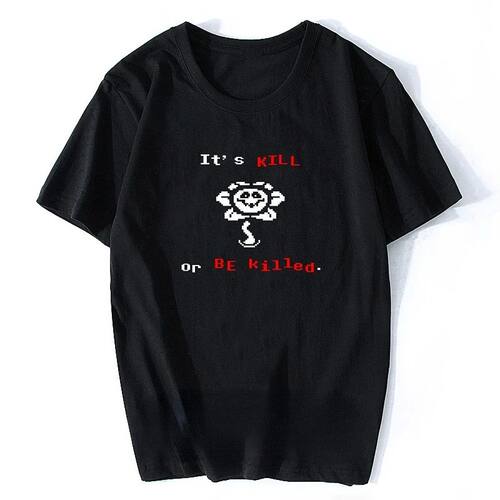 Papyrus Printed T-shirts Game Undertale T-Shirt Skull Brothe