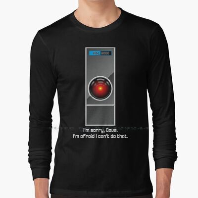 100% Cotton Long Sleeve T Shirt Kubrick 2001 A Space Science