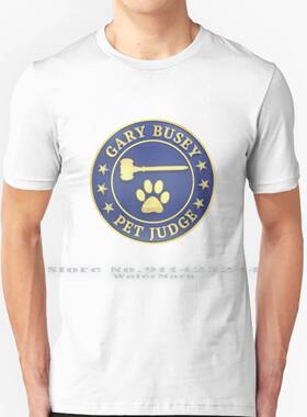 Gary Busey Pet Judge Seal 100% Cotton T Shirt Gbpj Peg Justi