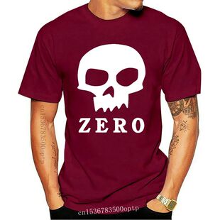Zero Skull Logo Custom T-Shirt Short Sleeve Skater Skateboar
