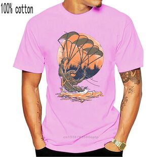 Swooping Sloth Funny Skydiving Gift T-Shirt For Mens Cotton