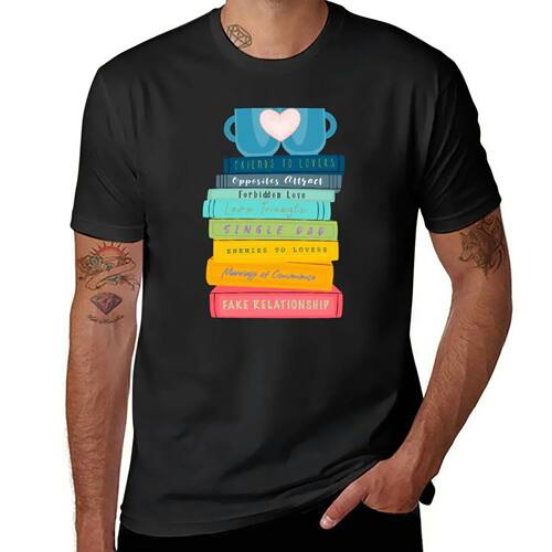Rainbow Bookstack, TBR Pile, Romance Tropes,Coffee and Readi
